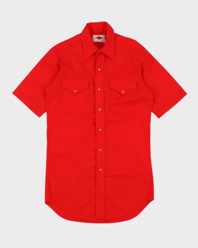 Vintage MWG 70s Red Western Shirt - S sold by Rokit