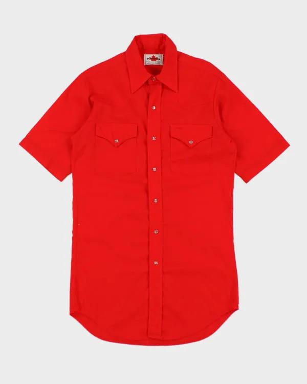 Vintage MWG 70s Red Western Shirt - S sold by Rokit