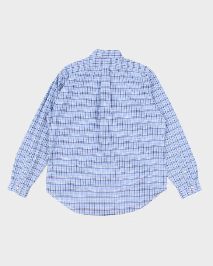 Vintage 90s Ralph Lauren Blue Check Shirt - L sold by Rokit product image thumbnail 2