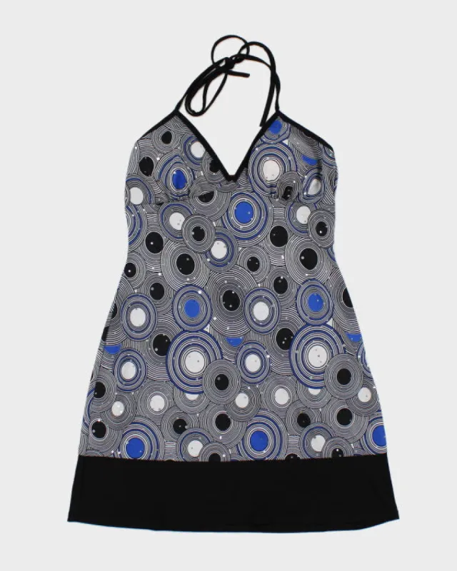 Vintage Y2k 00s Mystic Swirl Halter Dress - S sold by Rokit