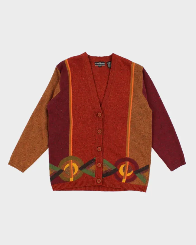 Vintage Men's Jeanne Pierre Patterned Cardigan - M sold by Rokit