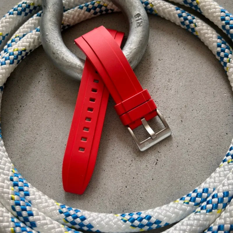 SUPER DEAL - DYKARMBAND - RS VINTAGE DIVER - DAYTONA STYLE - RED sold by Royal Straps