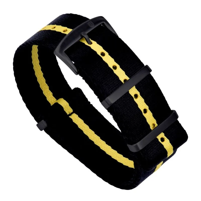SUPER DEAL - ROYAL STRAPS PREMIUM NATO STRAP - RACING YELLOW PVD sold by Royal Straps