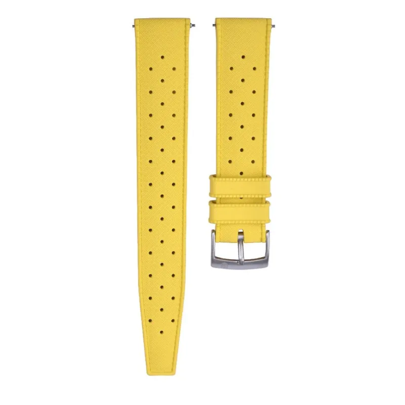 SUPER DEAL -  RS VINTAGE DIVER - TROPICAL STYLE - YELLOW sold by Royal Straps