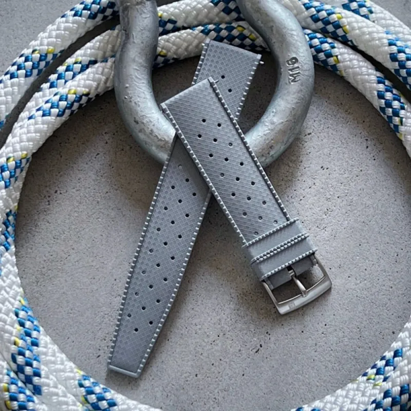 SUPER DEAL - RS VINTAGE DIVER - TROPICAL STYLE - GREY made by Royal Straps