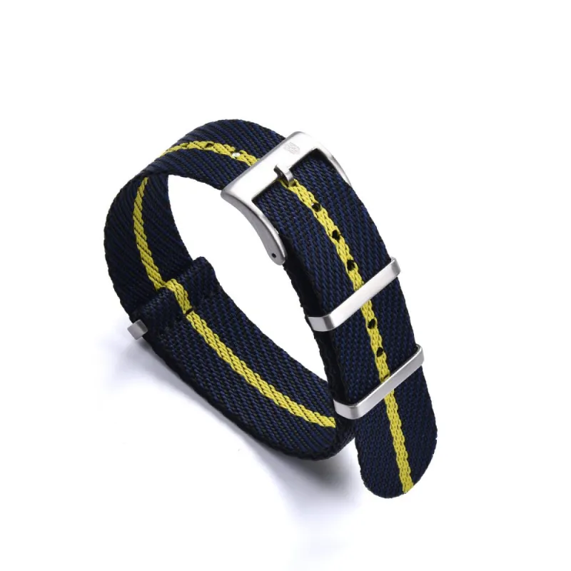 NATOBAND - RS TUDOR STYLE NATO STRAP - NAVY / YELLOW sold by Royal Straps