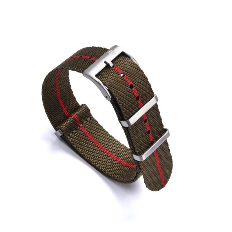 NATOBAND - RS TUDOR STYLE NATO STRAP - RED STRIPE sold by Royal Straps