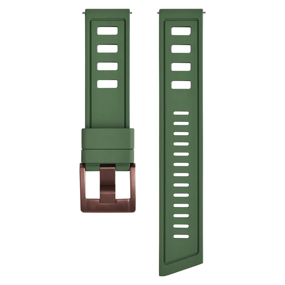 DYKARMBAND - ISODIVER VINTAGE STYLE - GREEN / BRONZE sold by Royal Straps