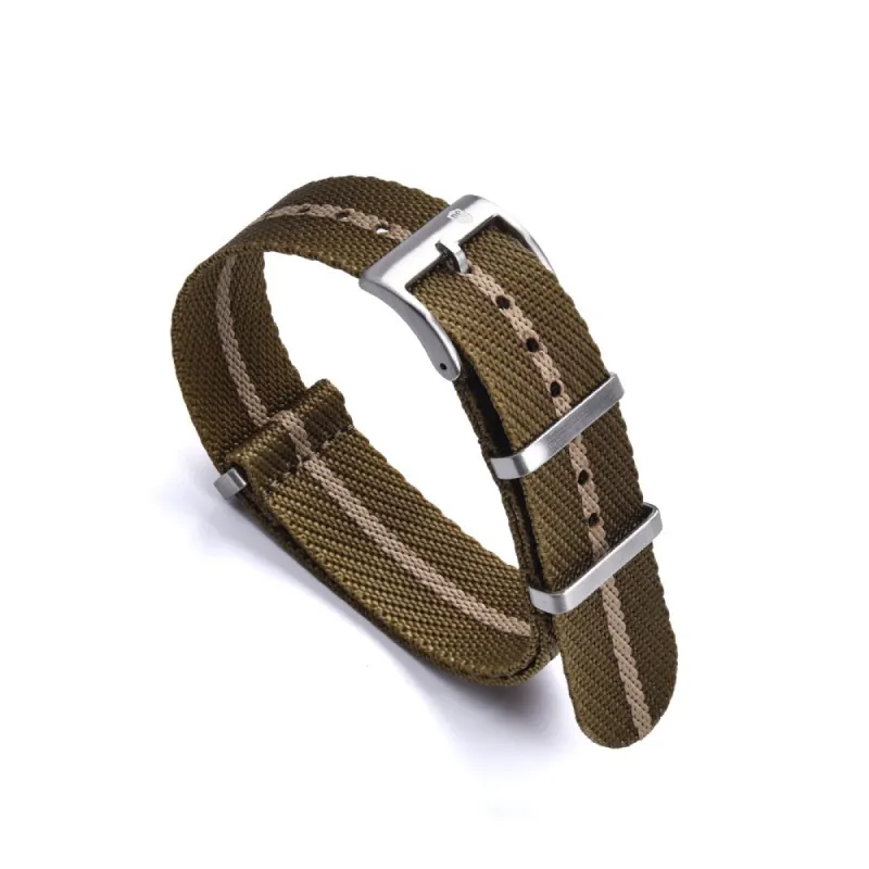 NATOBAND - RS TUDOR STYLE NATO STRAP - KHAKI / SAND sold by Royal Straps