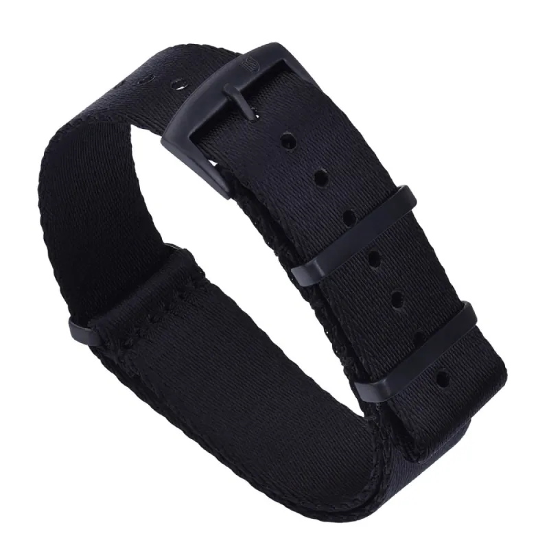NATOBAND - ROYAL STRAPS PREMIUM NATO STRAP - ALL BLACK PVD sold by Royal Straps
