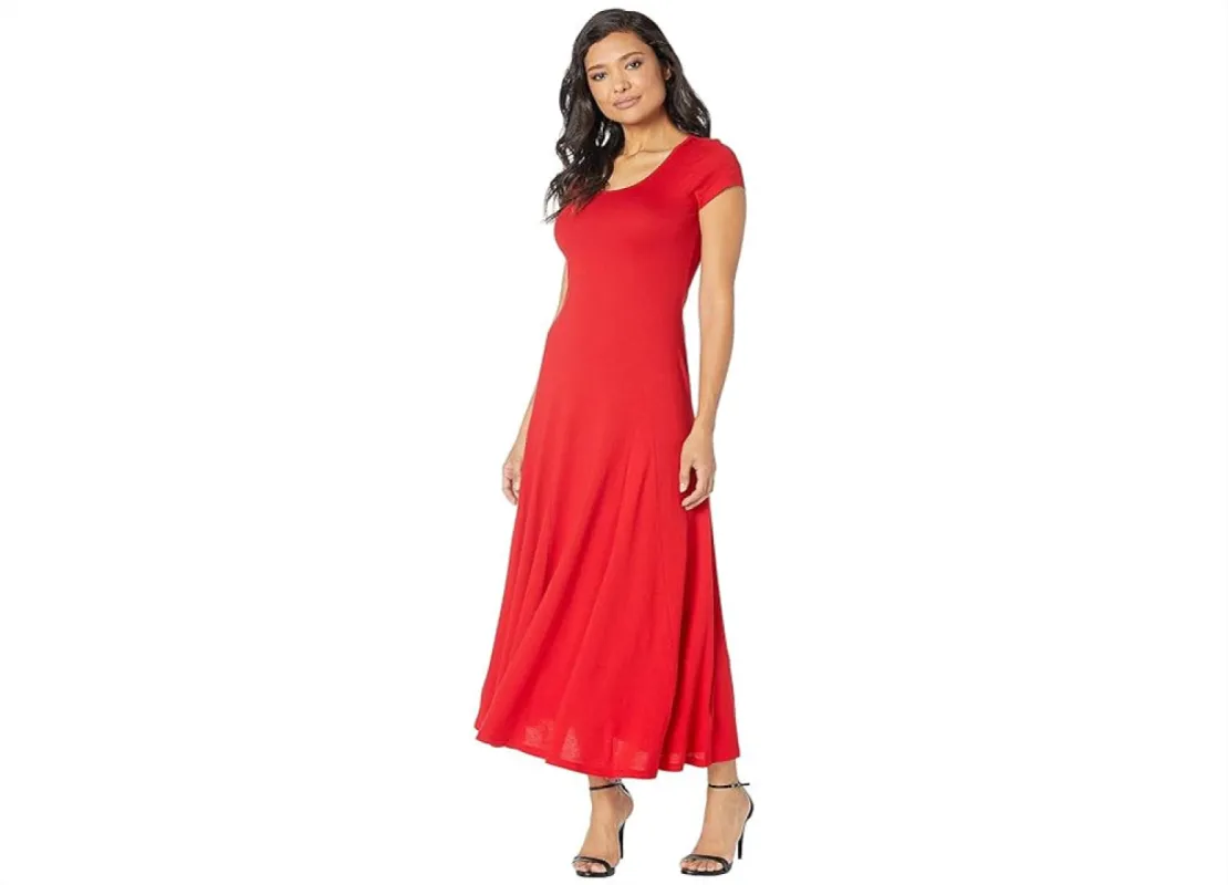 Ralph Lauren Women's Jersey Scoop Neck Maxi Dress Red Size Small sold by Ruumur