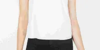 Leyden Women's Sleeveless V Neck Top White Size Large sold by Ruumur