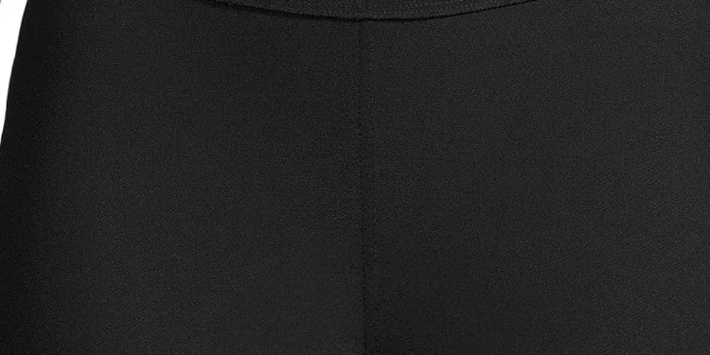 Anne Klein Women's Flare Ankle Crepe Pants Black Size Small sold by Ruumur product image thumbnail 5