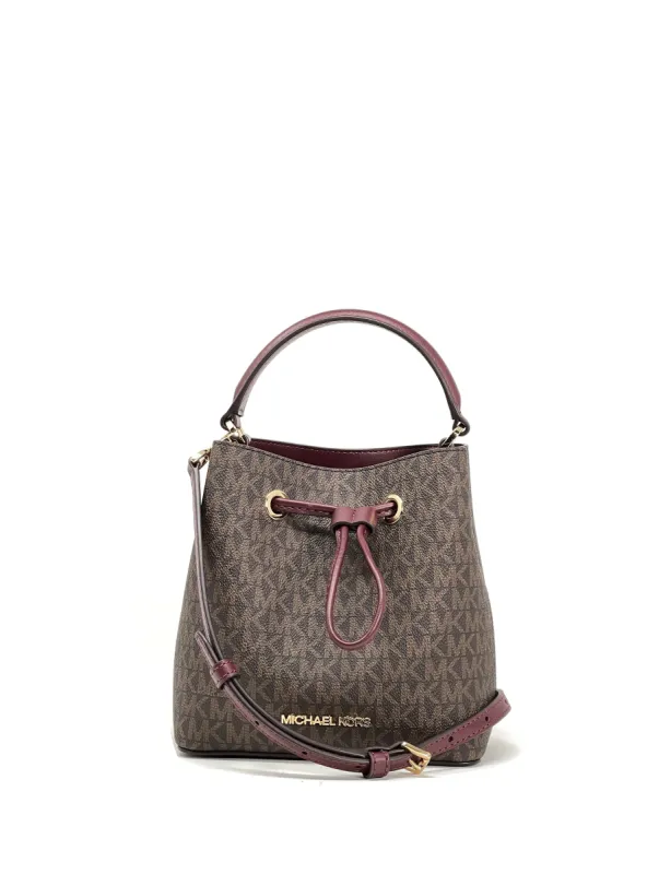 Michael Kors Women's Merlot Suri Small Logo Crossbody Bag sold by Ruumur