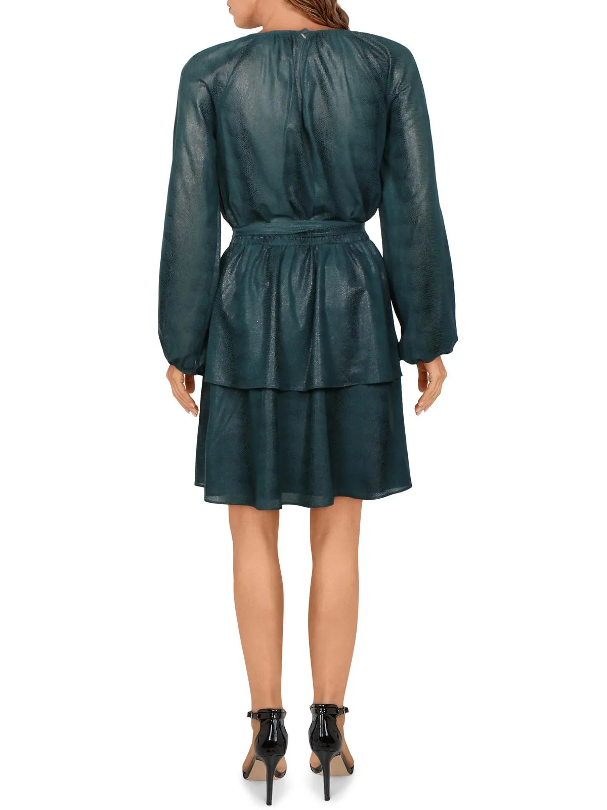 Rachel Roy Women's Rylee Tiered Printed Mini Dress Green Size Small sold by Ruumur product image thumbnail 2