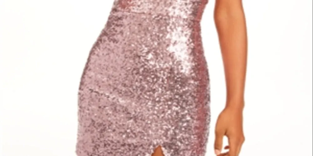 B Darlin Women's Sequined Mini Party Dress Red Size All sold by Ruumur product image thumbnail 5