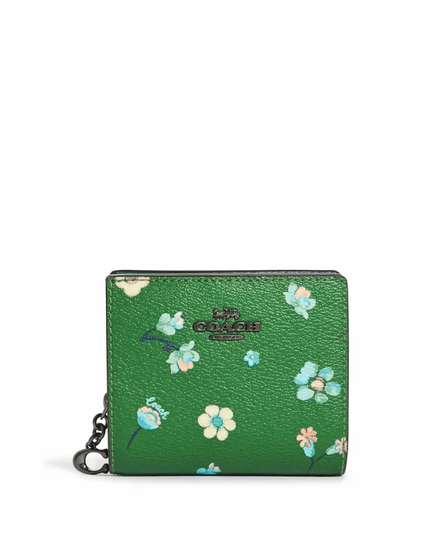 Coach Snap Wallet With Mystical Floral Print sold by Ruumur