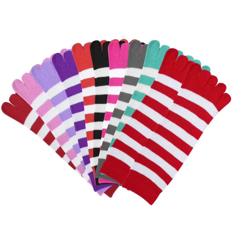 6 Pair 5-toes Socks Soft Breathable Socks Ankle Sock Athletic Five Finger Socks For Girl Women made by Ruumur