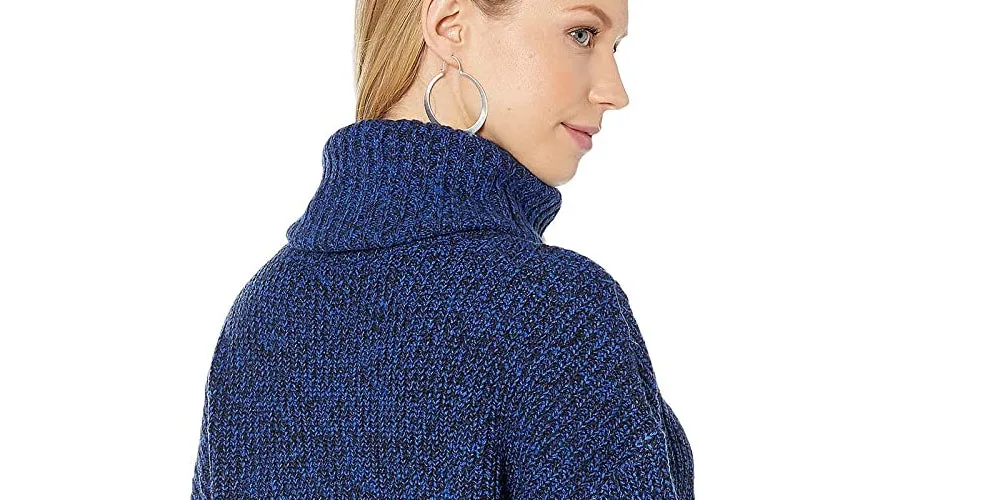 Sanctuary Women's Marled Roll Neck Pullover Sweater Blue Size X-Small sold by Ruumur product image thumbnail 2