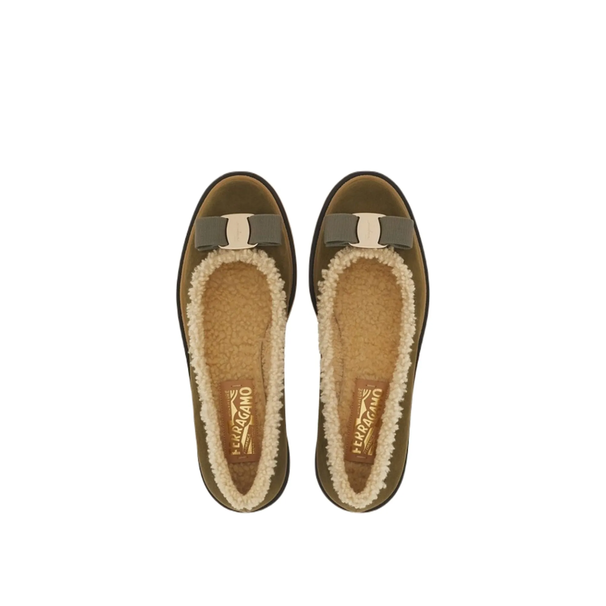 Ferragamo Varina Par F Women's Ballets Green sold by Ruumur product image thumbnail 2