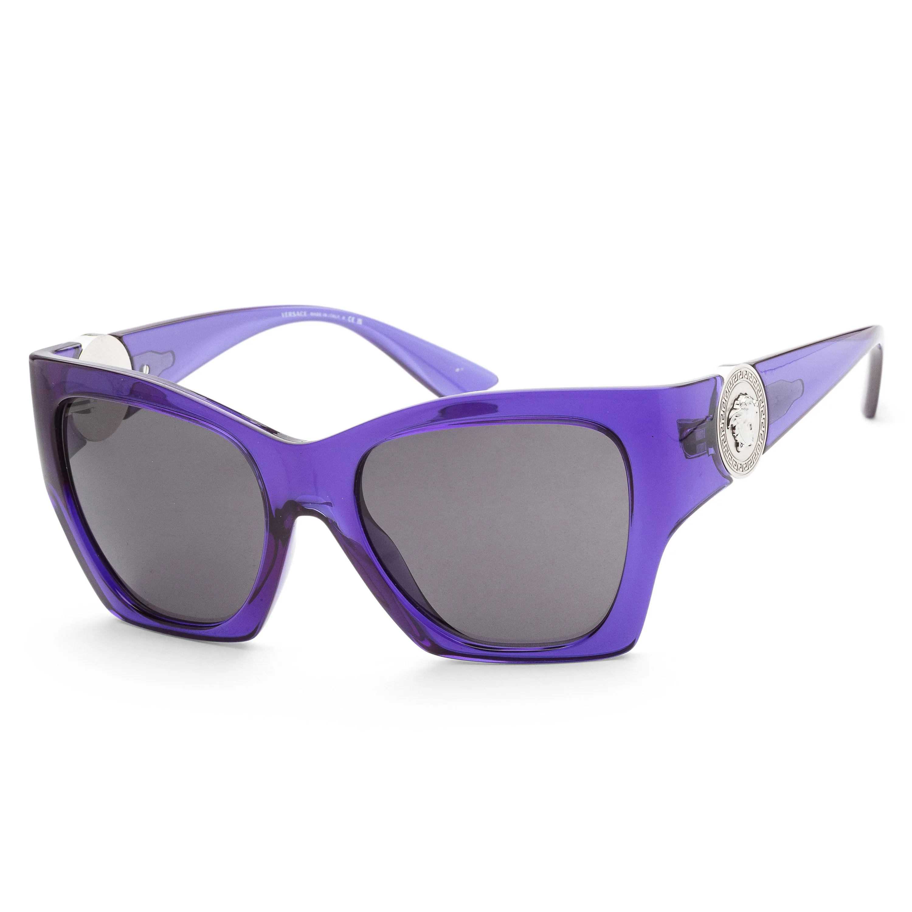 Versace Women's VE4452-541987-55 Fashion 55mm Transparent Purple Sunglasses sold by Ruumur