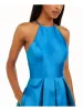 B Darlin Women's Halter Open Back Mini Dress Blue Size 9-10 sold by Ruumur