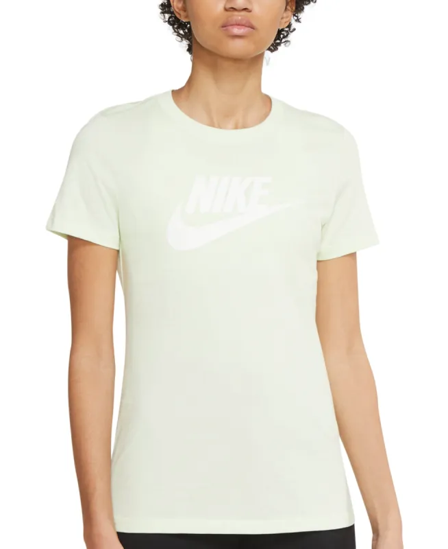 Nike Women's Sportswear Cotton Logo T Shirt Green Size Large sold by Ruumur