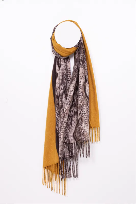 di firenze Soft Feel Snake Print Pashmina Scarf sold by Ruumur