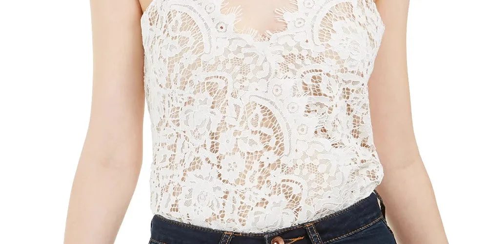 Leyden Women's Surplice Lace Bodysuit White Size Small sold by Ruumur product image thumbnail 3