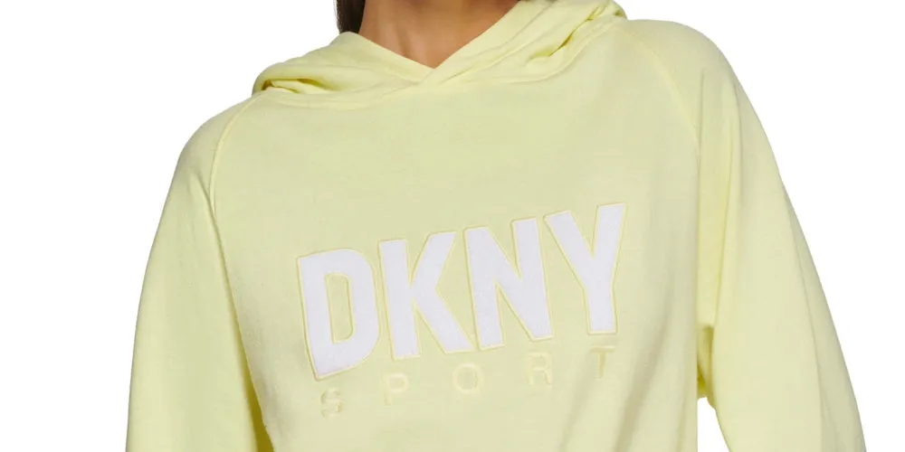 DKNY Women's Drawstring Hem Hoodie Yellow Size Small sold by Ruumur product image thumbnail 2