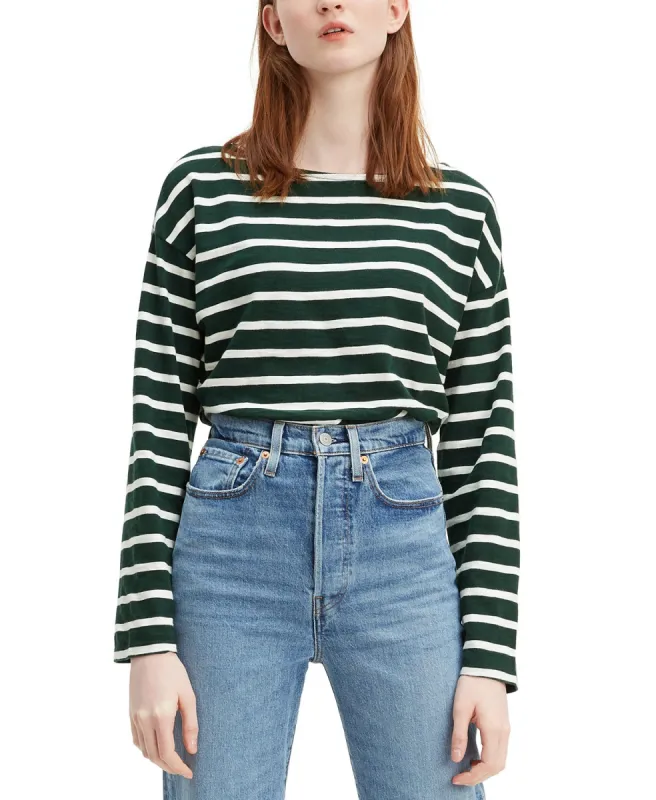 Levi's Women's Cora Cotton Sailor T-Shirt Green Size Medium sold by Ruumur