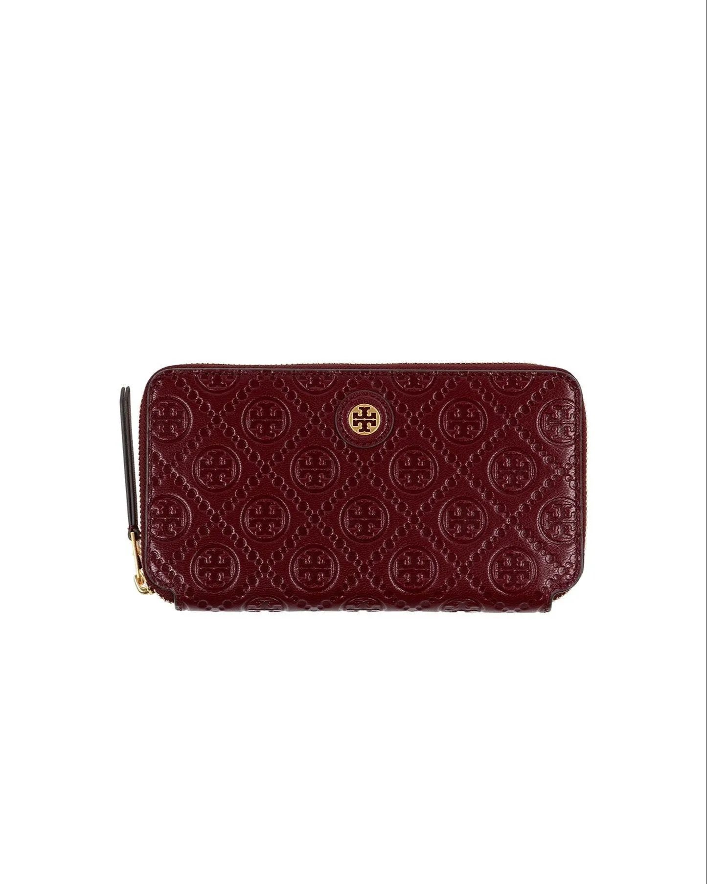 Tory Burch Huckleberry T Monogram Leather Zip Continental Wallet sold by Ruumur