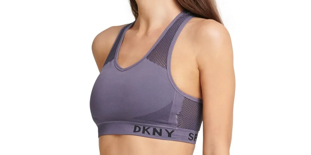 DKNY Women's Impact Fitness Sports Bra Purple Size X-Small sold by Ruumur