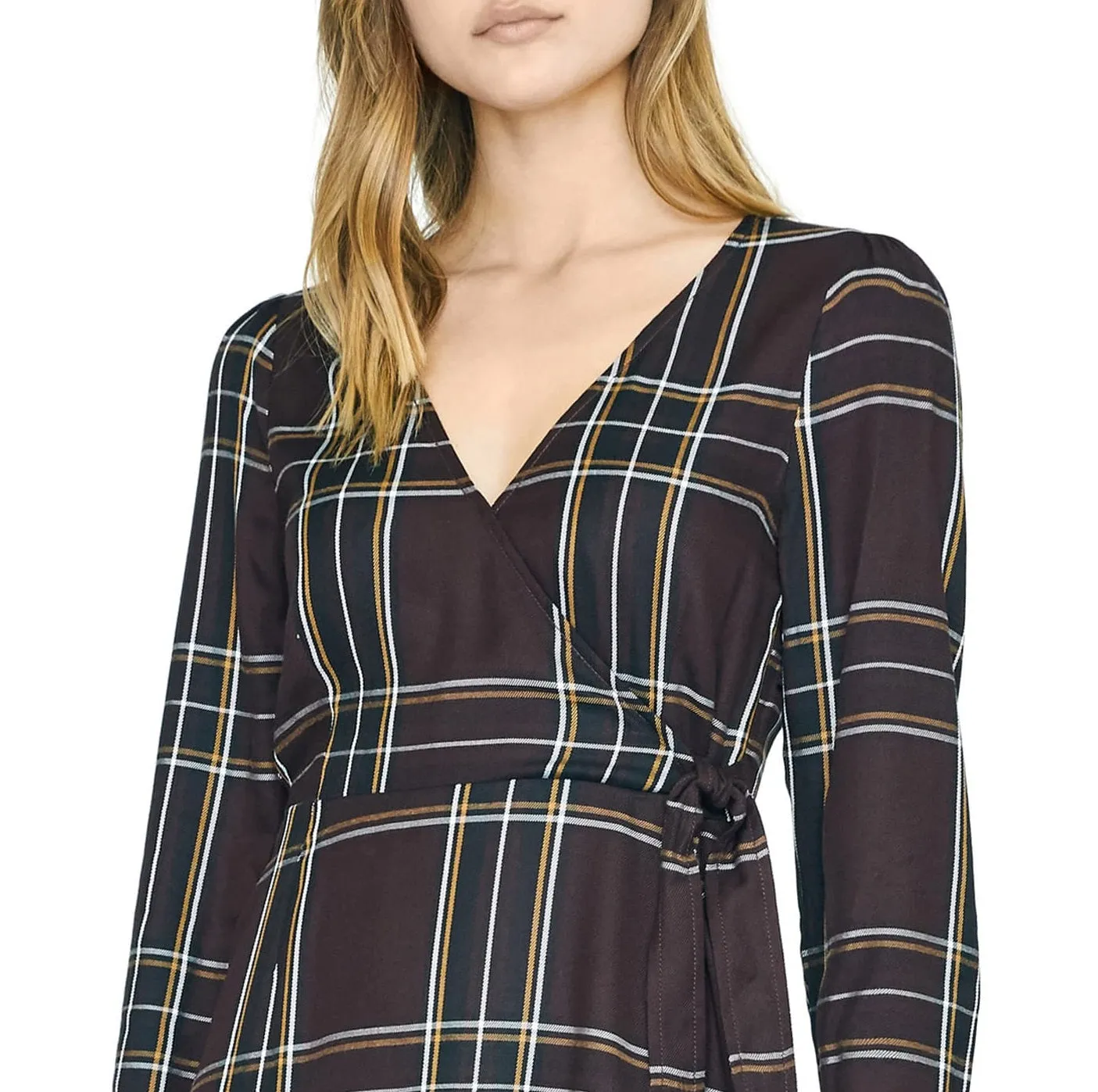 Sanctuary Women's Upbeat Faux Wrap Plaid Party Dress Purple Size 4 sold by Ruumur product image thumbnail 2