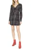Sanctuary Women's Upbeat Faux Wrap Plaid Party Dress Purple Size 4 sold by Ruumur