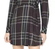 Sanctuary Women's Upbeat Faux Wrap Plaid Party Dress Purple Size 4 sold by Ruumur