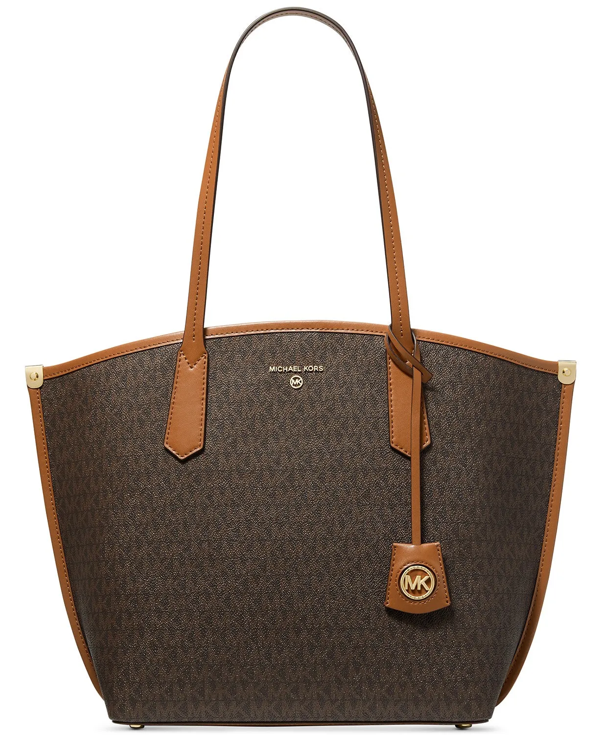 Michael Kors Women's Brown & Acorn Signature Jane Large Tote sold by Ruumur