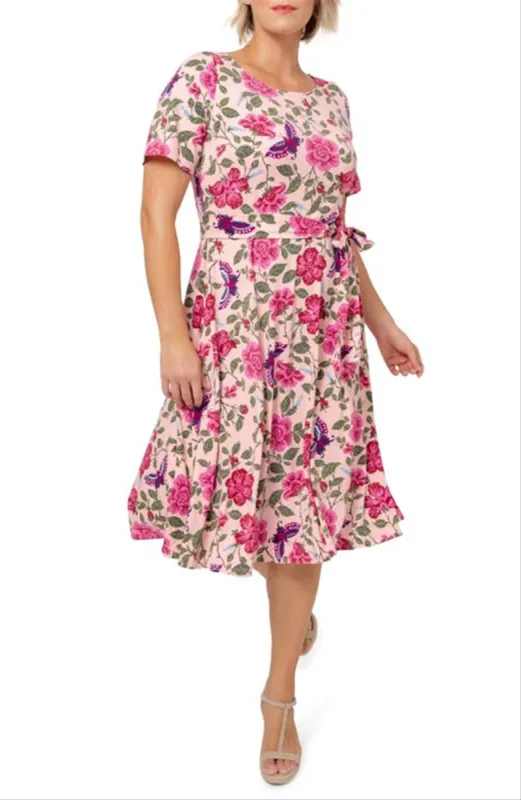 Leota Women's Giselle Floral Dress Pink Size 2X sold by Ruumur
