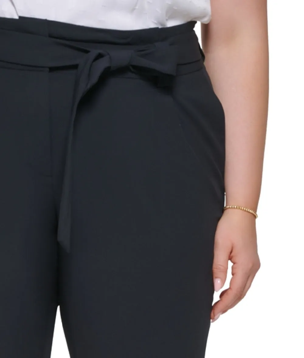 Calvin Klein Women's Tie Belt Straight Leg Pants Blue Size 20W sold by Ruumur product image thumbnail 3