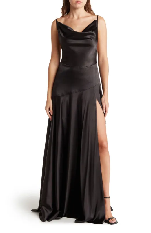 BONHEUR D'AMOUR Side Slit Maxi Dress sold by Ruumur