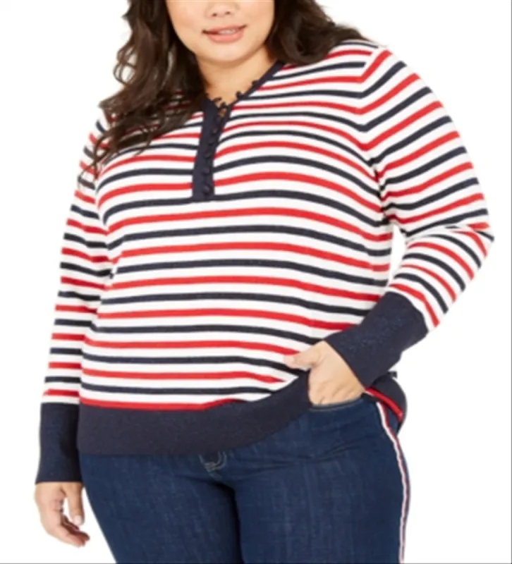 Tommy Hilfiger Women's Sweater Top Blue Size 0X sold by Ruumur