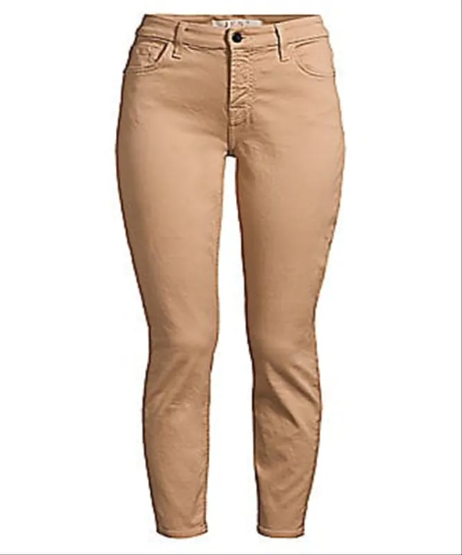 Jen7 Women's Sateen High Rise Skinny Ankle Pants Brown Size 14 sold by Ruumur