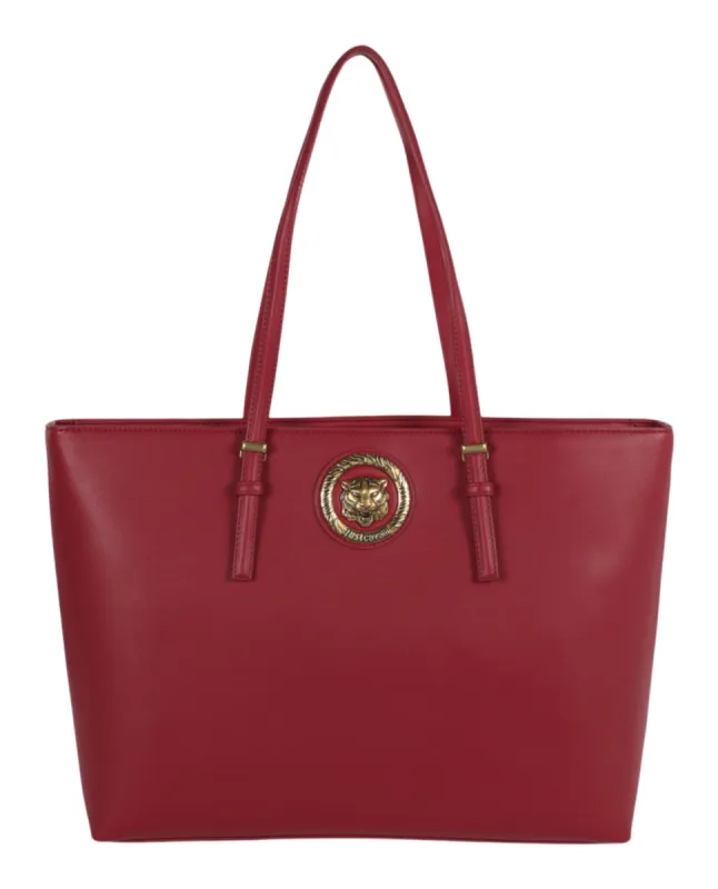 Just Cavalli Tiger Head Motif Clutch sold by Ruumur