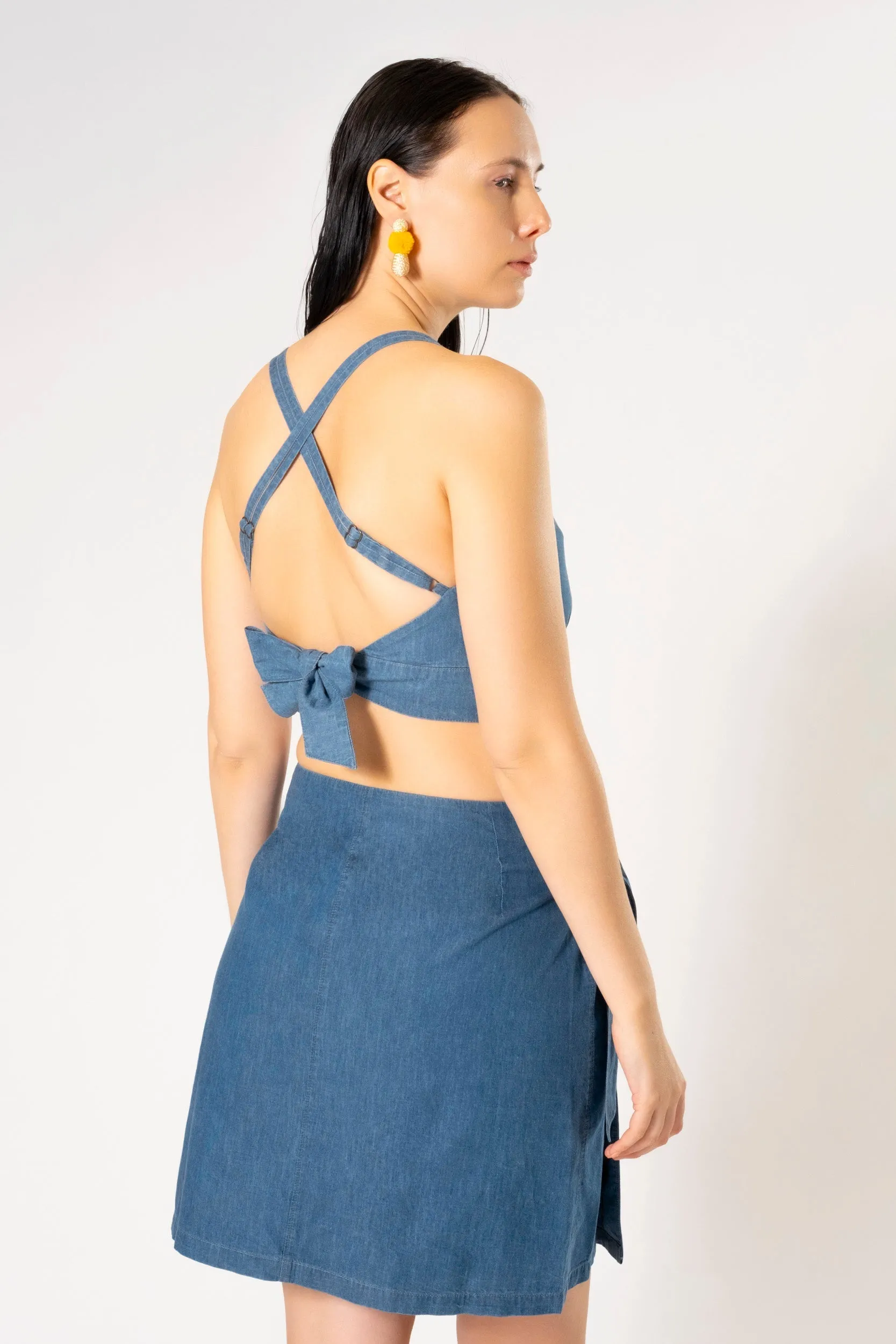 BENA TIE CROP TOP sold by Ruumur product image thumbnail 2