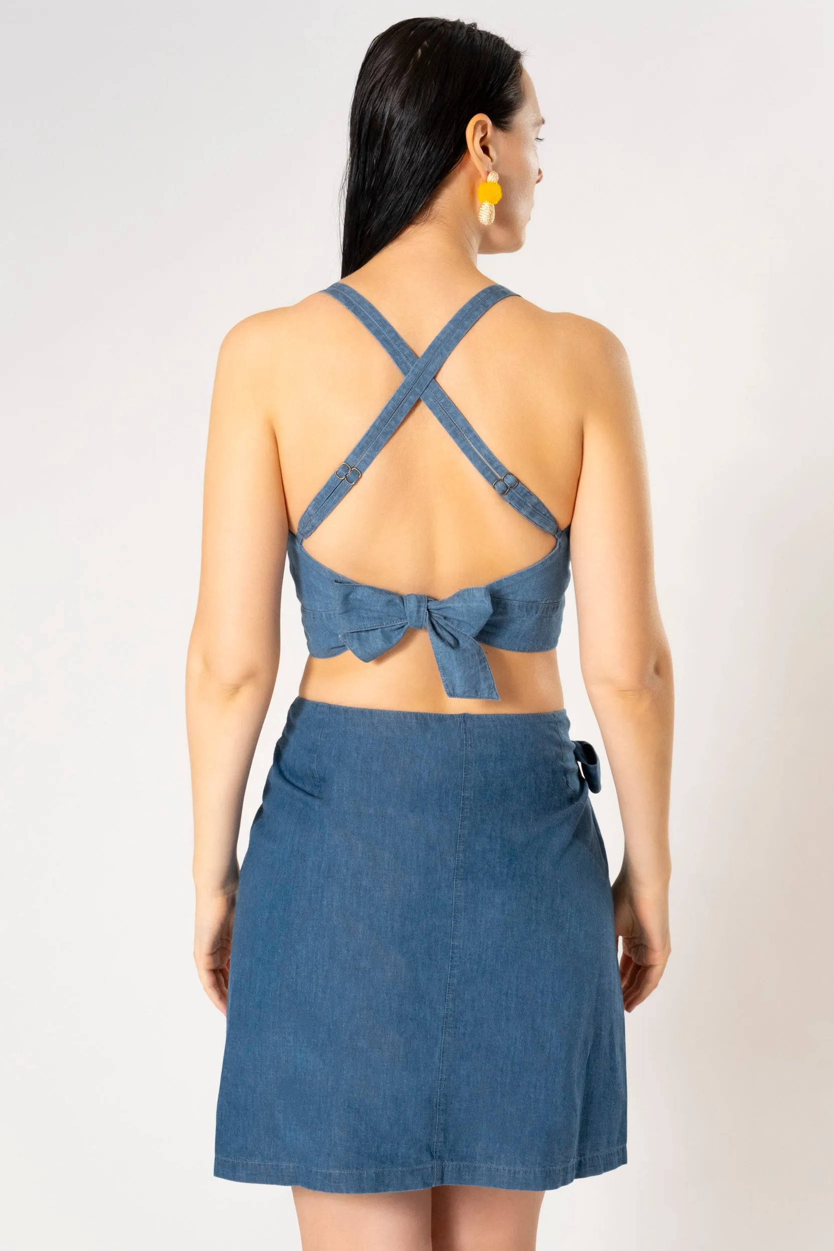 BENA TIE CROP TOP sold by Ruumur product image thumbnail 3