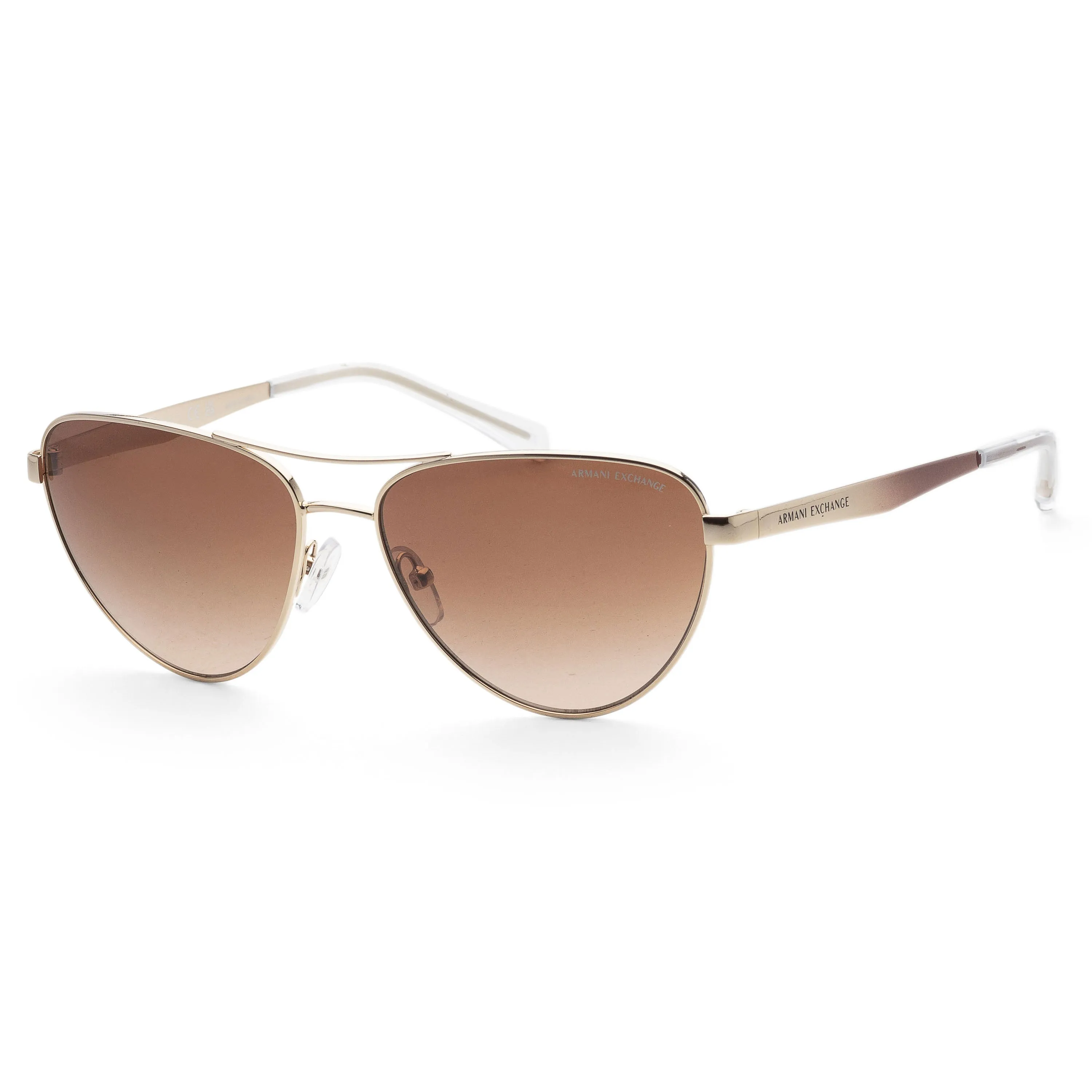 Armani Exchange Women's 57mm Shiny Pale Gold Sunglasses AX2042S-611013-57 sold by Ruumur