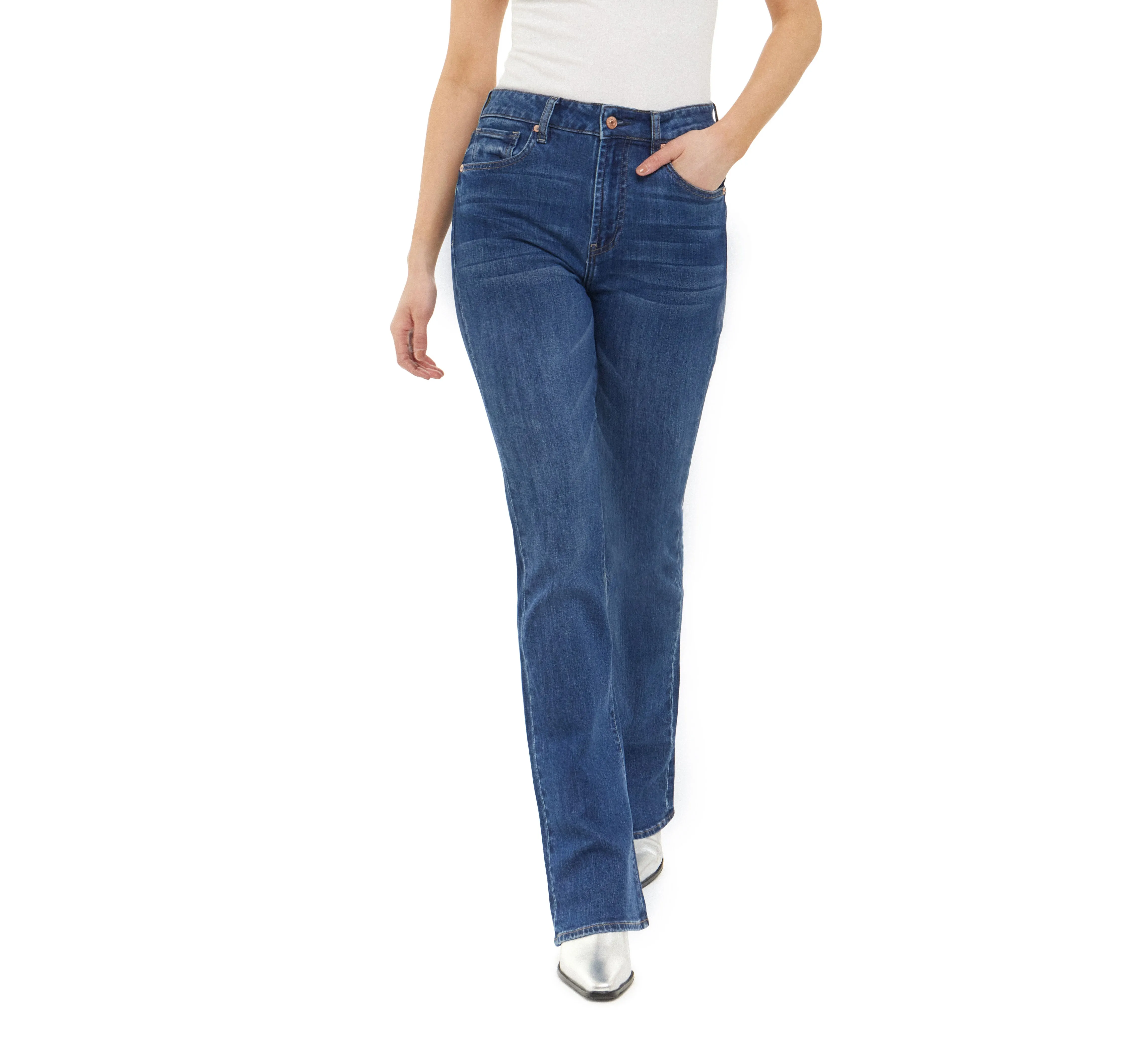 Articles of Society The Leann High Rise Boot Cut Jeans sold by Ruumur