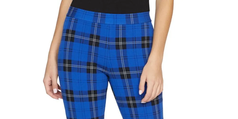 Sanctuary Women's High Rise Plaid Pants Blue Size Medium sold by Ruumur product image thumbnail 2