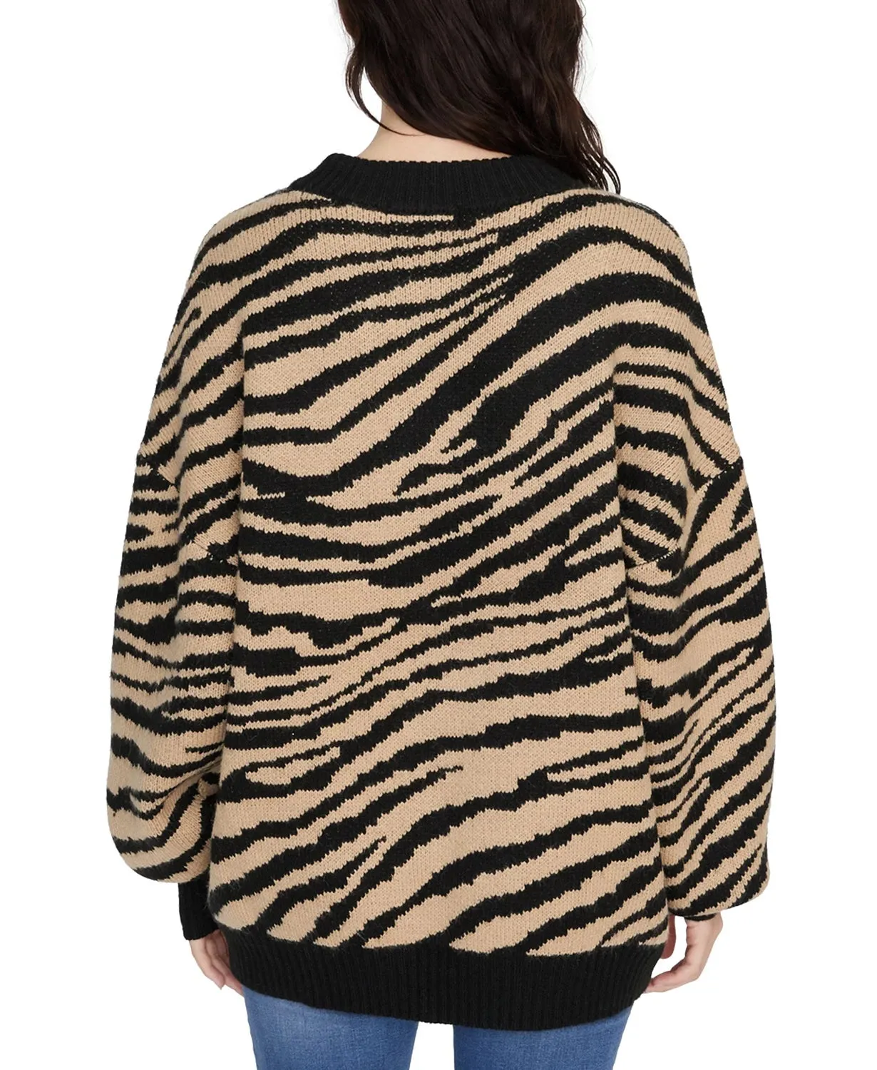 Sanctuary Women's Wild Kingdom Animal Print Sweater Black Size Small sold by Ruumur product image thumbnail 2