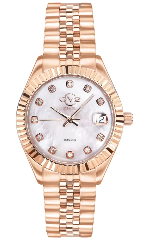 GV2 by Gevril Women's Naples 34mm Quartz Watch 12403 sold by Ruumur